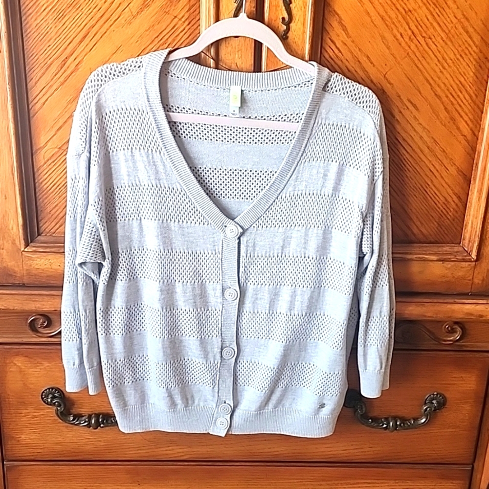 EUC. Adidas Neo Cardigan Gray M